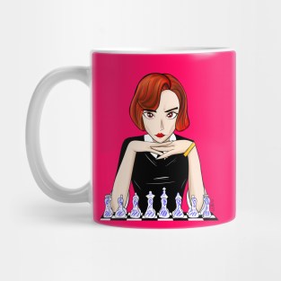 beth harmon the chess master, queen's gambit art Mug